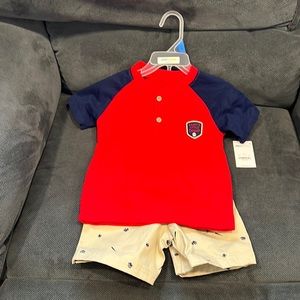 24M shirt/short boys set. Child of mine by Carters. NWT